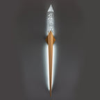 Optic Quartz Crystal Spear Wall Sconce / Aged Brass