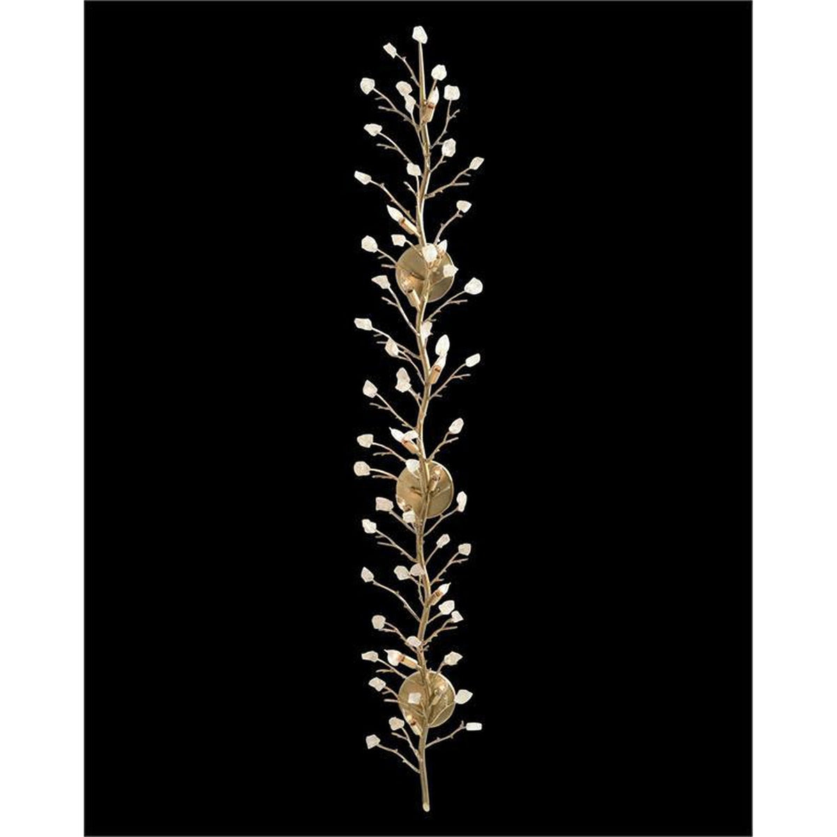Organic Quartz Branch 12-Light Wall Sconce