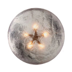 Ornate Gold and Silver Statement Chandelier / Silver