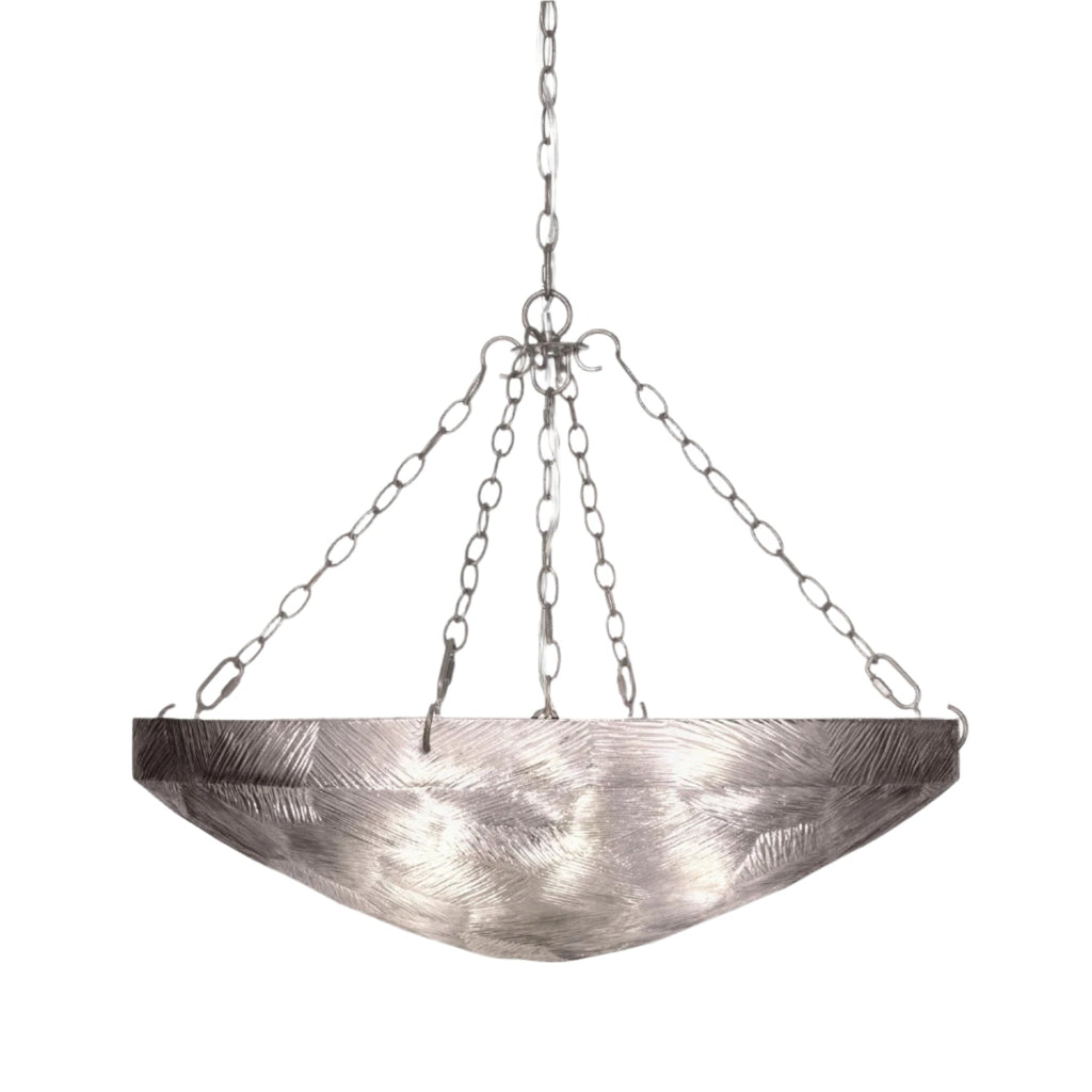 Ornate Gold and Silver Statement Chandelier