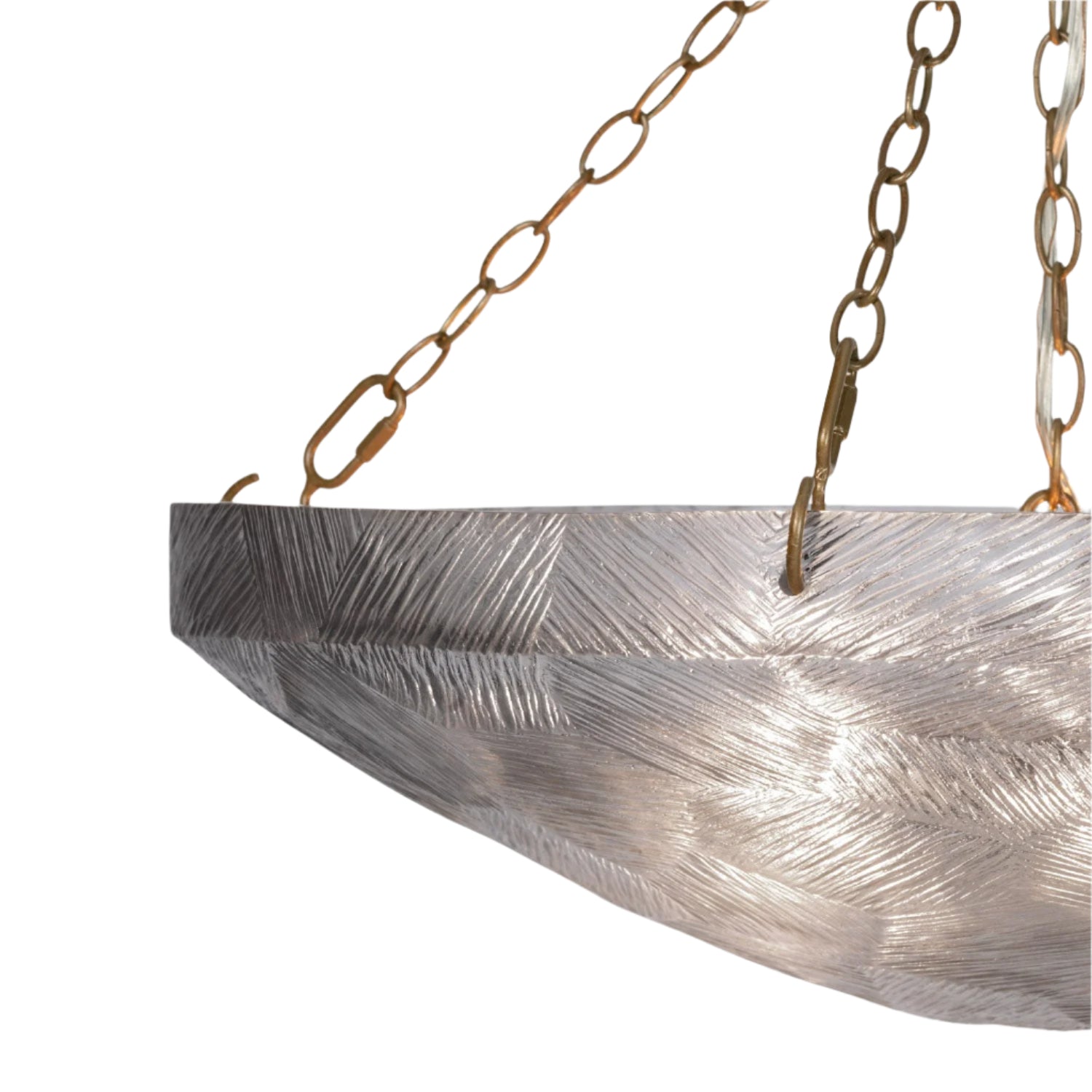 Ornate Gold and Silver Statement Chandelier