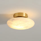 Oval Alabaster LED Flush Ceiling Light