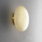 Oval Alabaster LED Flush Ceiling Light