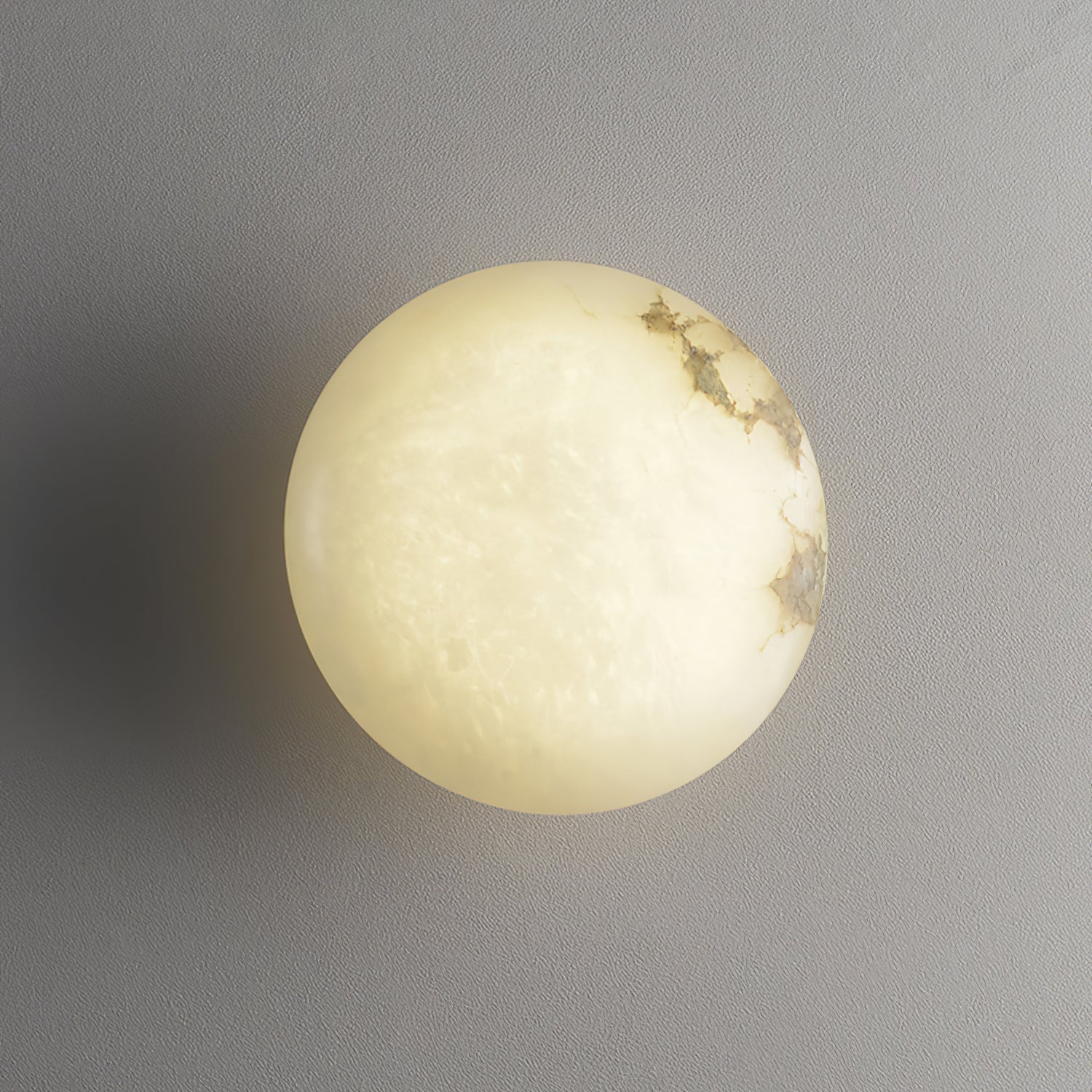 Oval Alabaster LED Flush Ceiling Light