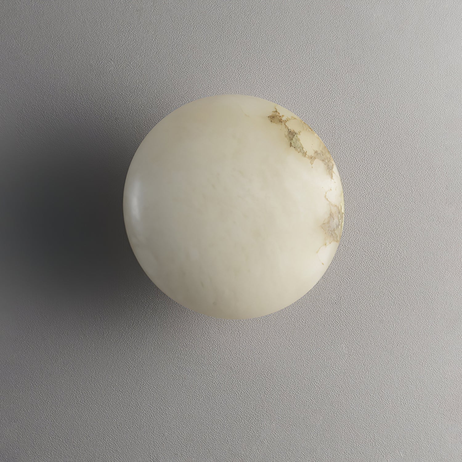 Oval Alabaster LED Flush Ceiling Light