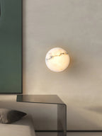 Oval Alabaster LED Flush Ceiling Light