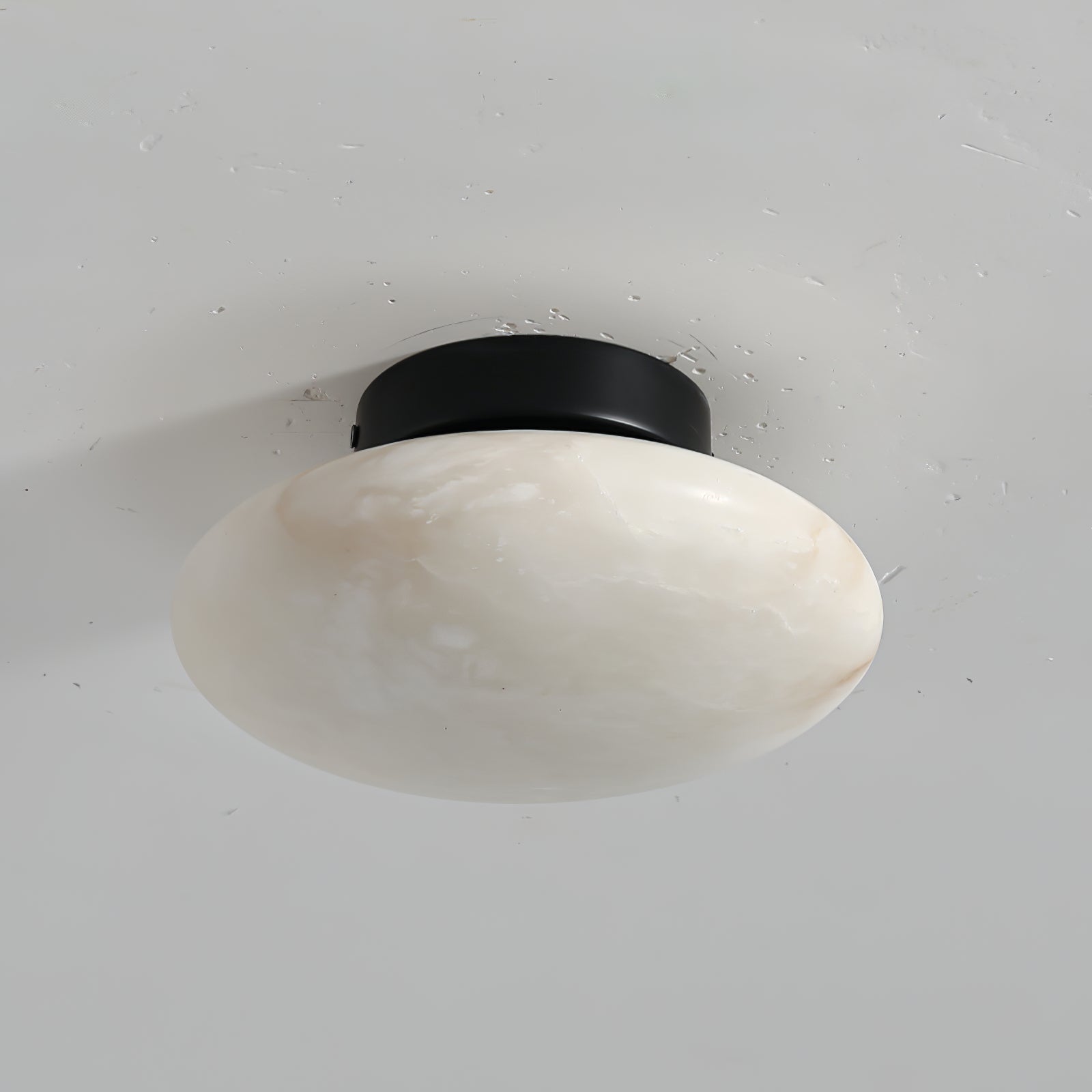 Oval Alabaster LED Flush Ceiling Light