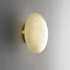 Oval Alabaster LED Flush Ceiling Light