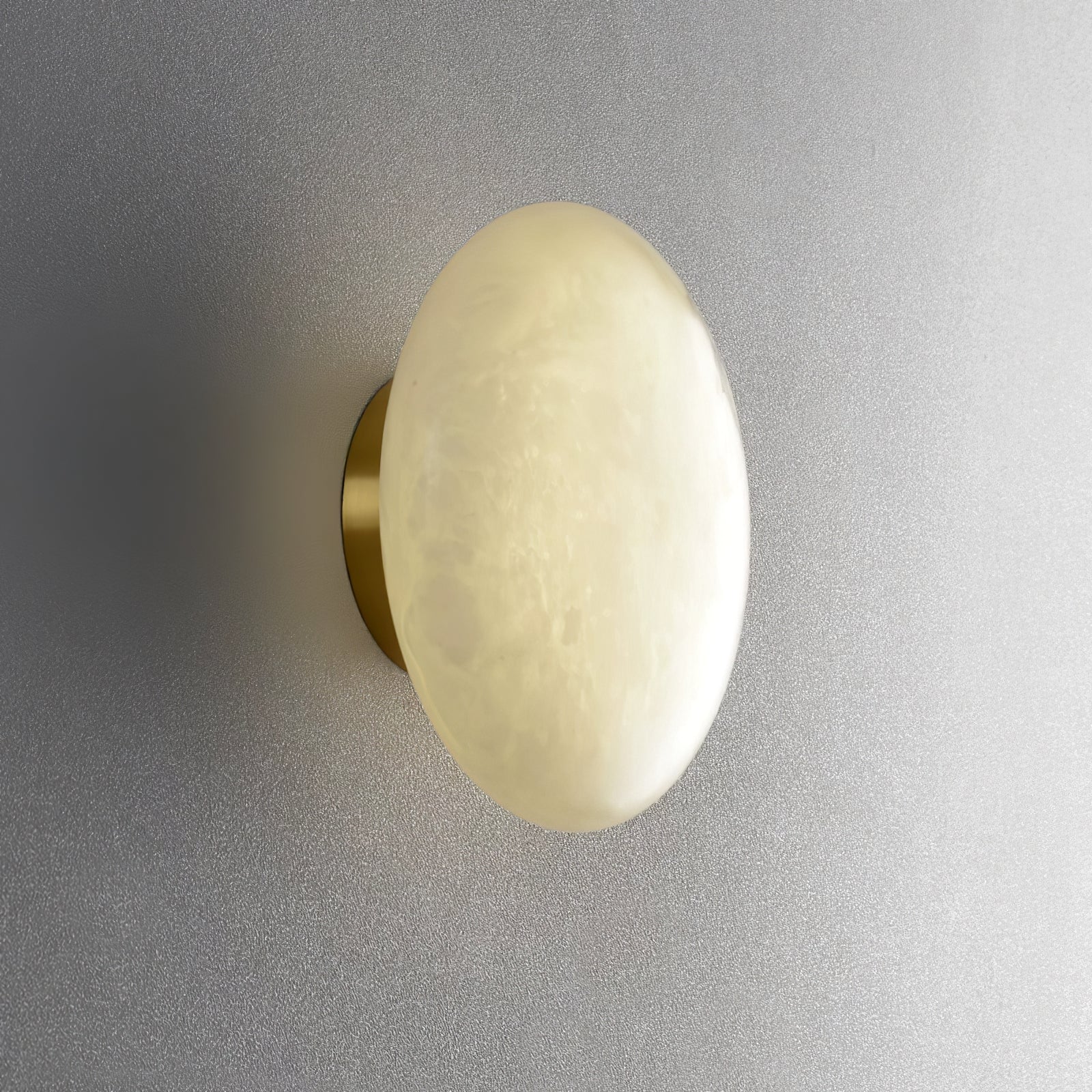 Oval Alabaster LED Flush Ceiling Light