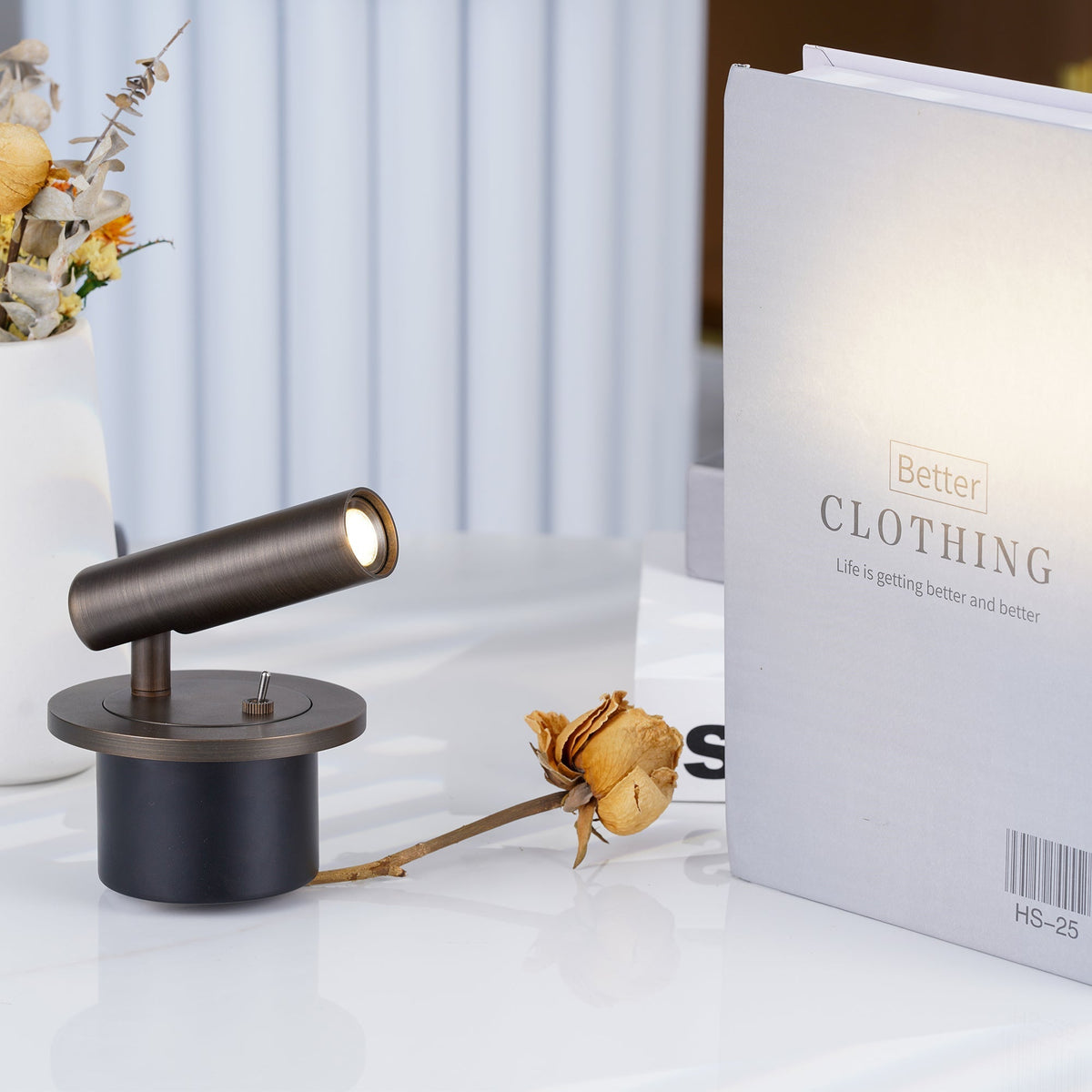 Pivoting LED Bedside Reading Light