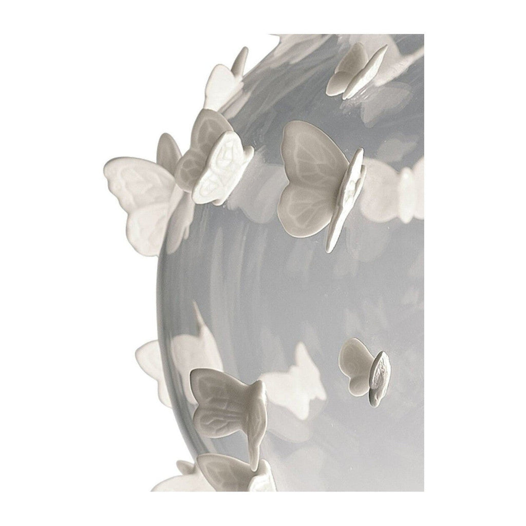 Porcelain Butterfly Blown Glass Pendant