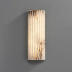 Ribbed Alabaster Integrated LED Wall Light