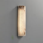 Ribbed Alabaster Integrated LED Wall Light