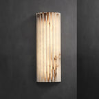 Ribbed Alabaster Integrated LED Wall Light