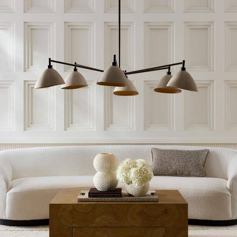 Shagreen Dome Linear Chandelier