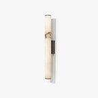 Slim Alabaster Column LED Wall Light / Black & White ∅ 2.4″ x H 19.7″ / Warm Light