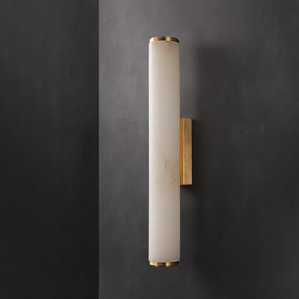 Slim Alabaster Column LED Wall Light
