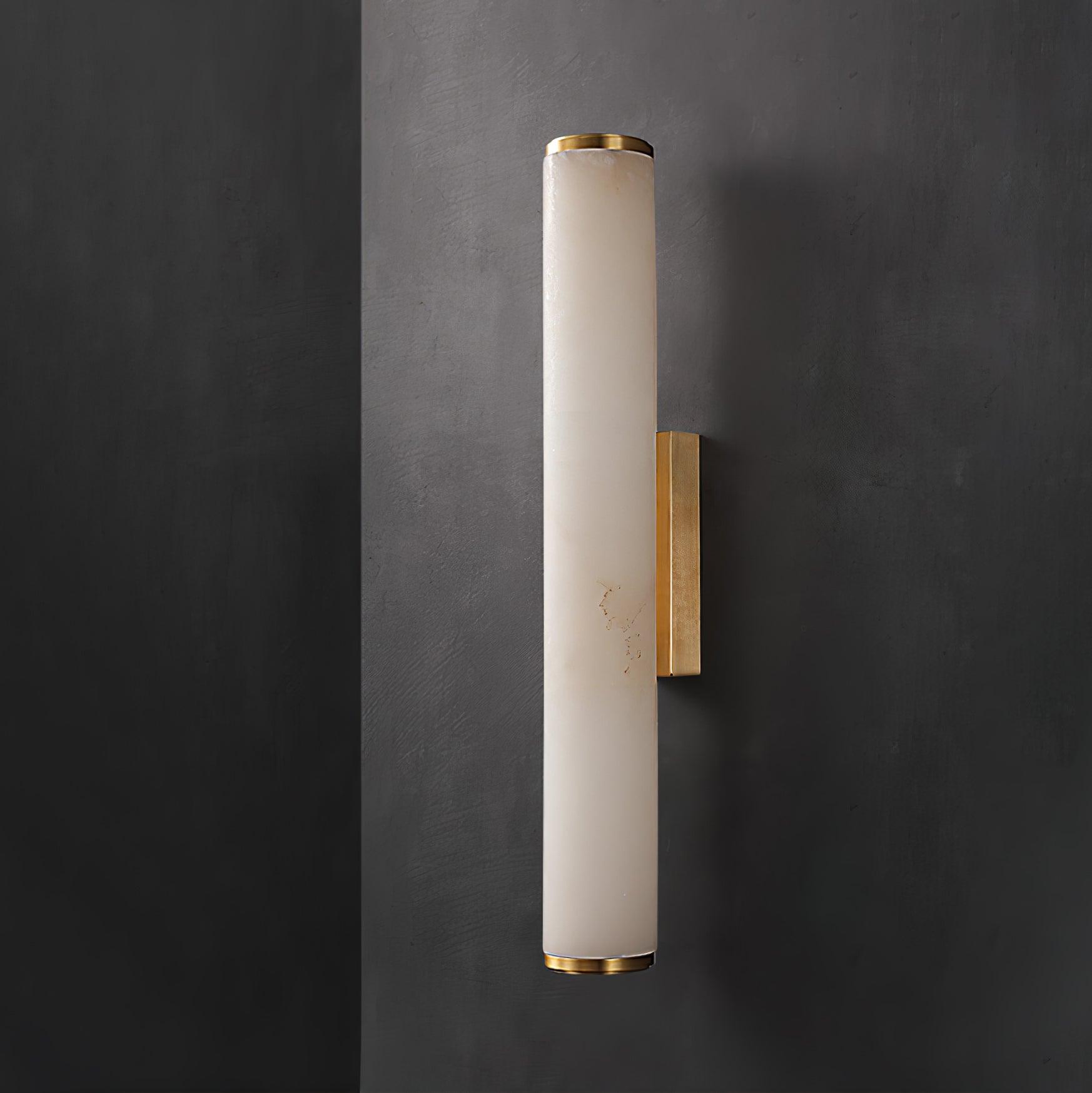 Slim Alabaster Column LED Wall Light