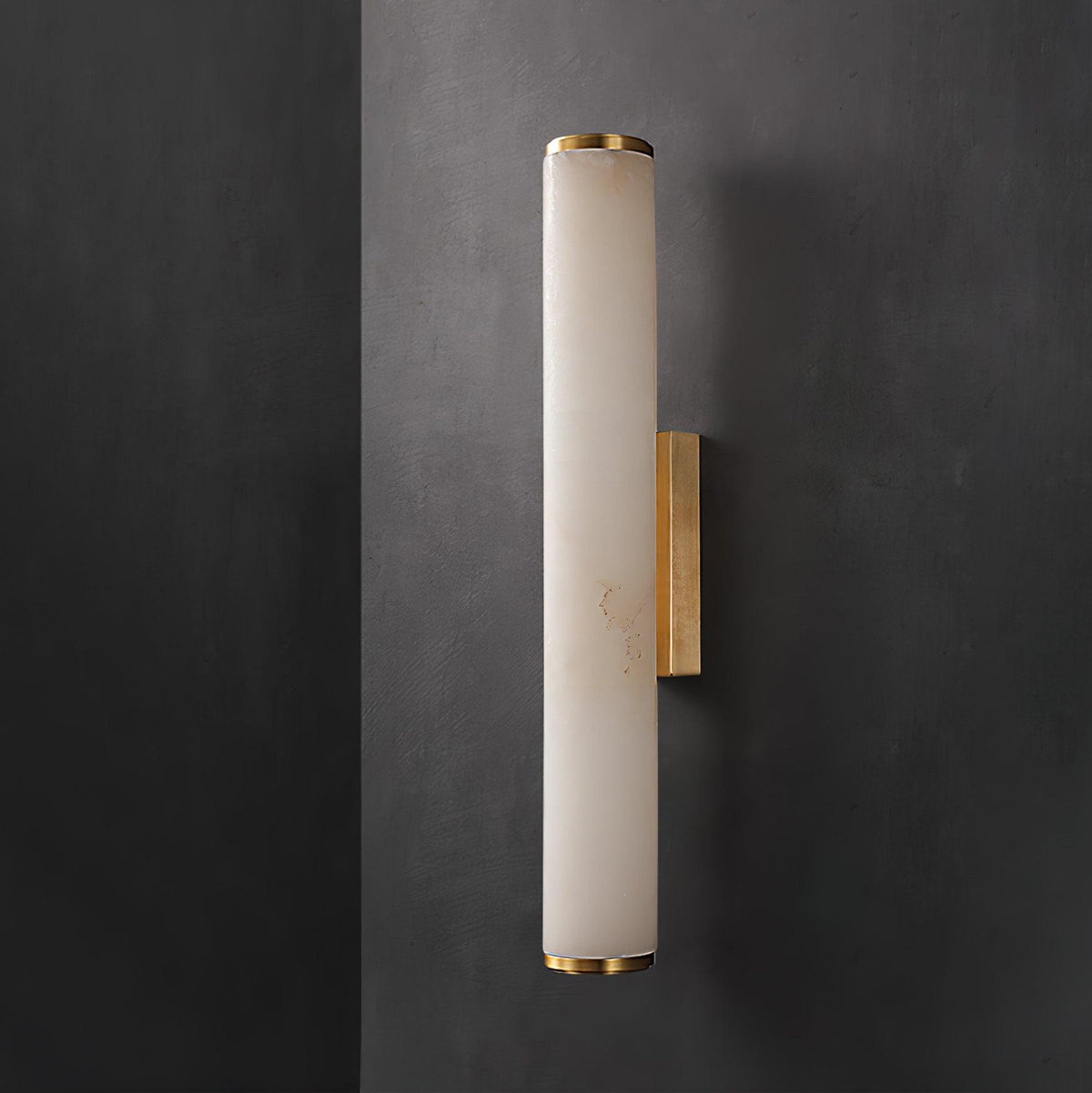 Slim Alabaster Column LED Wall Light