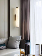 Slim Alabaster Column LED Wall Light