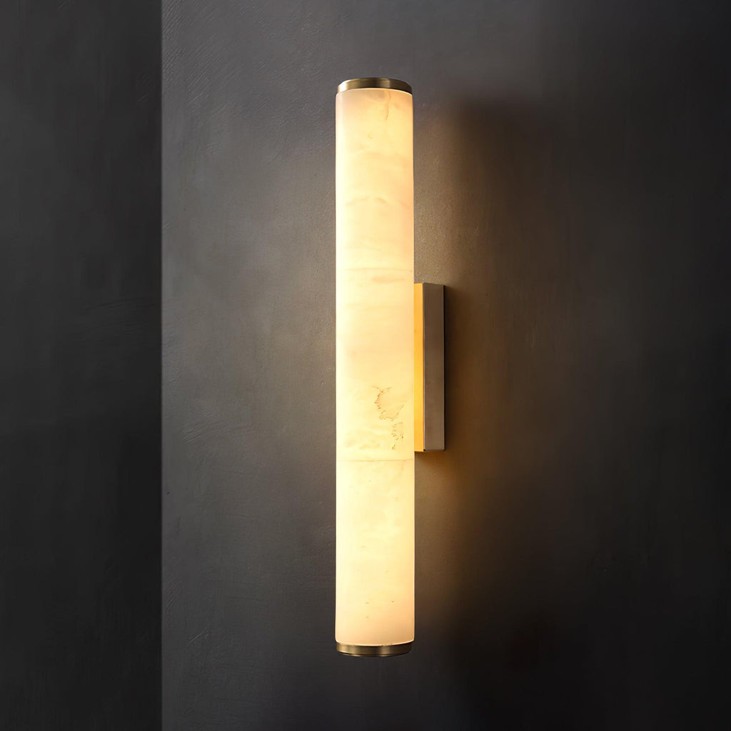 Slim Alabaster Column LED Wall Light