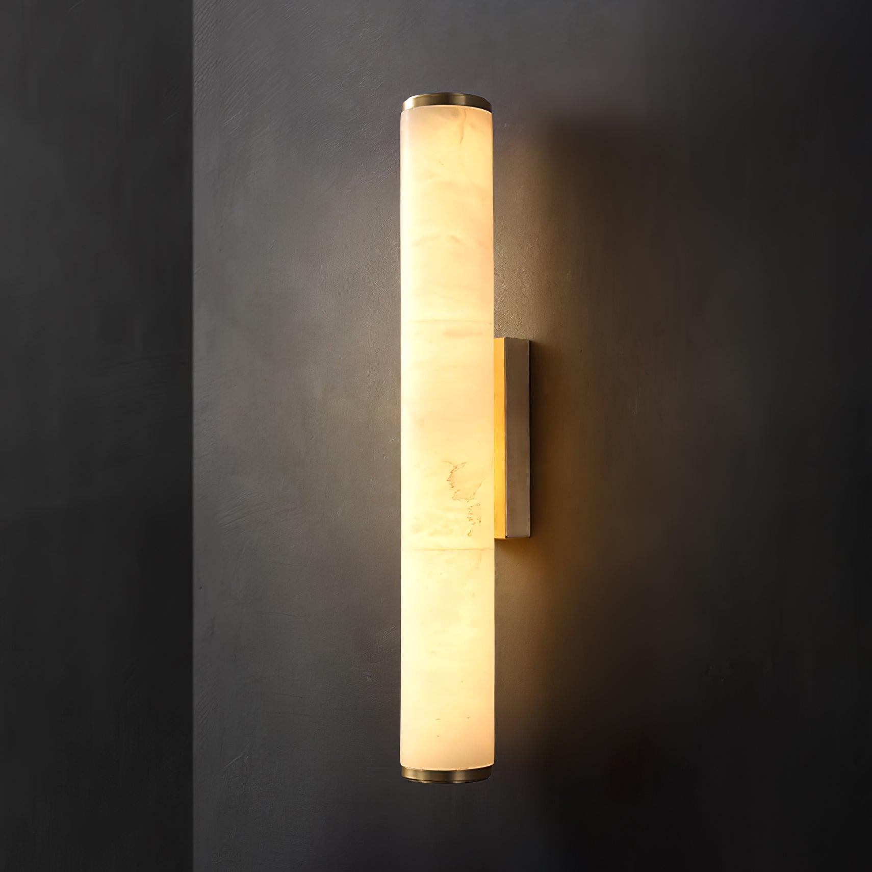 Slim Alabaster Column LED Wall Light