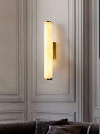 Slim Alabaster Column LED Wall Light
