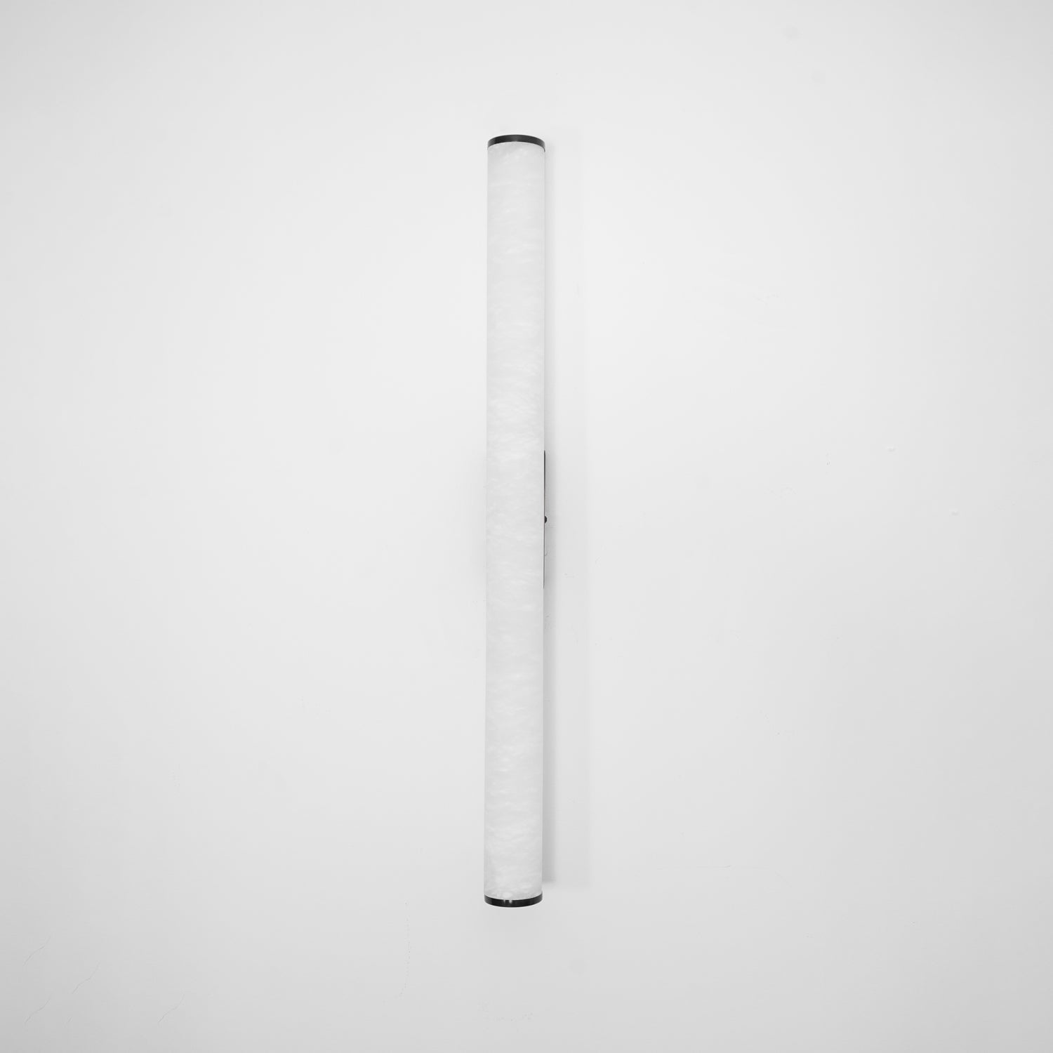 Slim Alabaster Column LED Wall Light / Brass & White ∅ 3.1″ x H 31.5″ Set of 2 / Cool Light