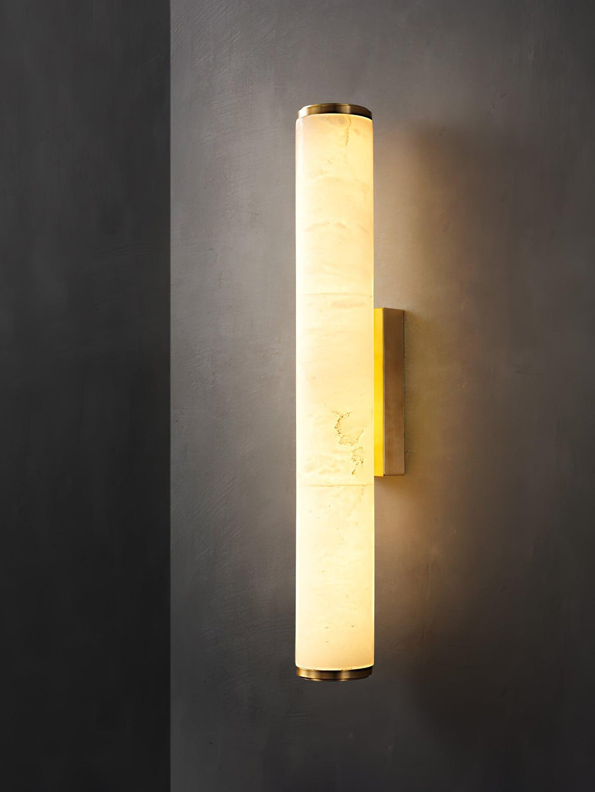 Slim Alabaster Column LED Wall Light