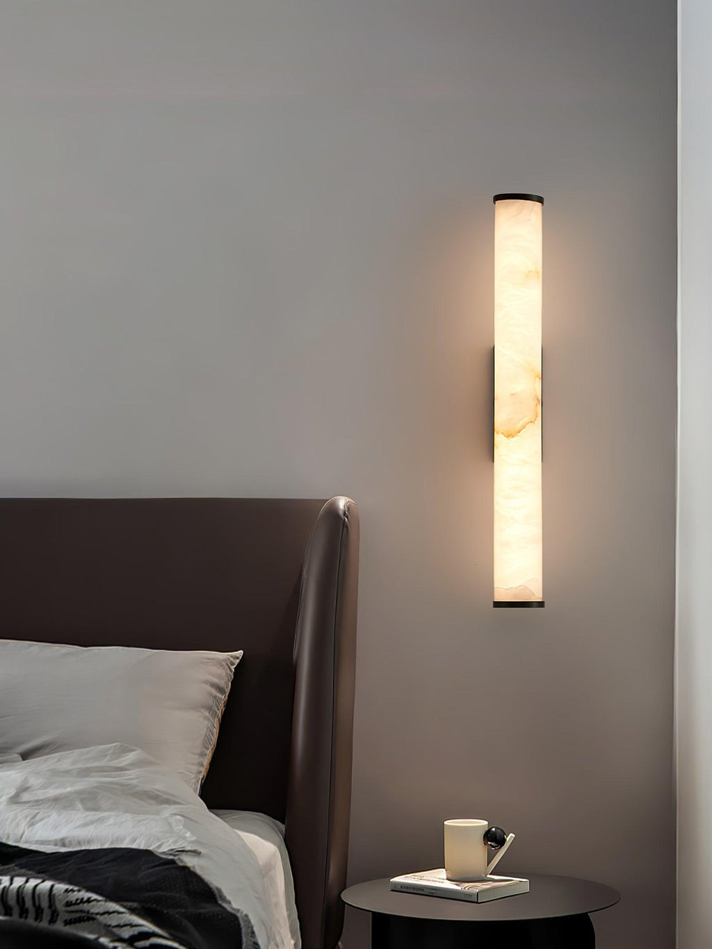 Slim Alabaster Column LED Wall Light