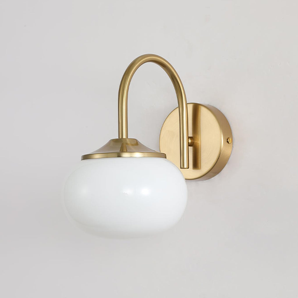 Soft Glass Globe Wall Light