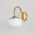 Soft Glass Globe Wall Light