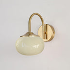 Soft Glass Globe Wall Light