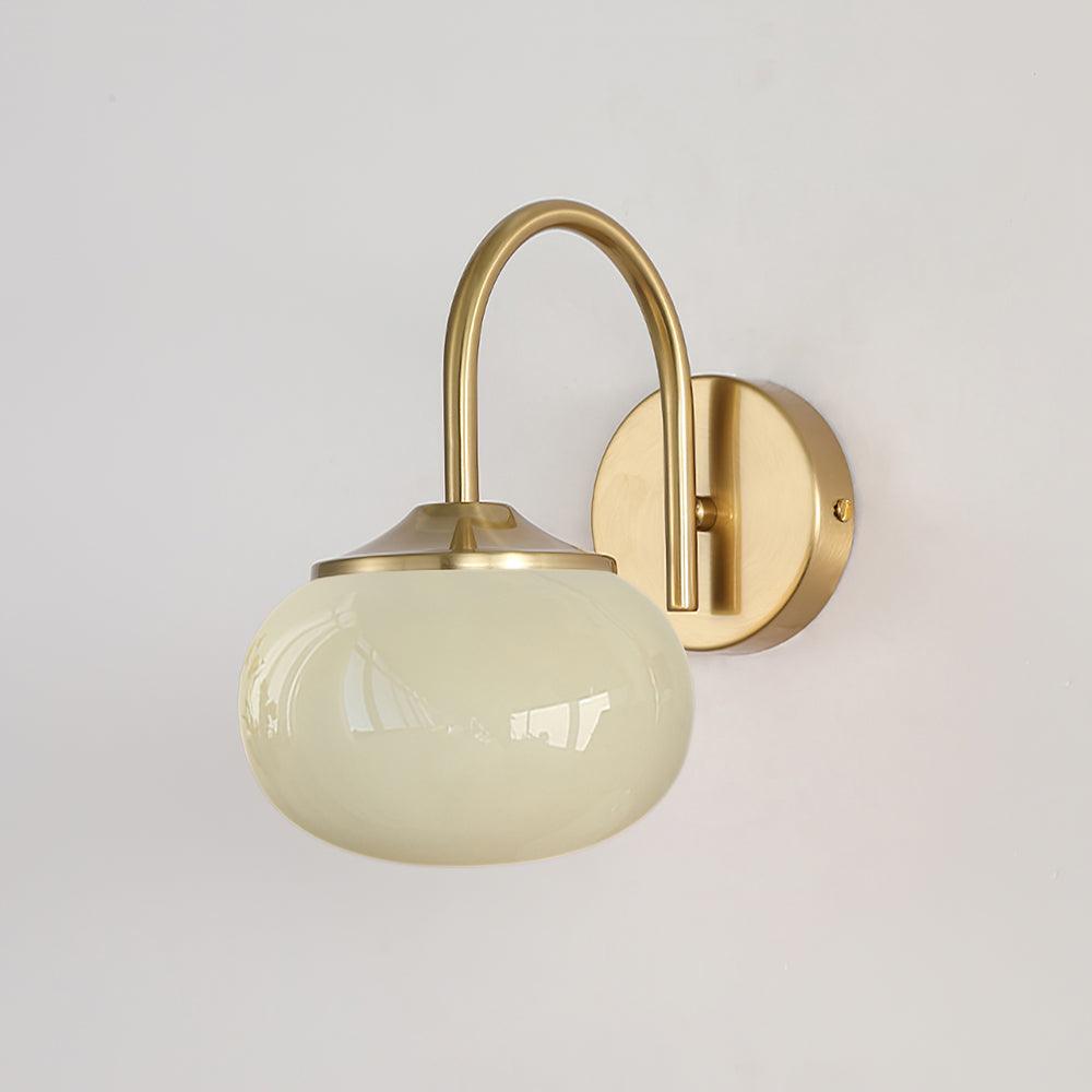 Soft Glass Globe Wall Light